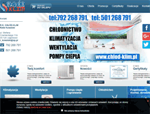 Tablet Screenshot of chlod-klim.pl